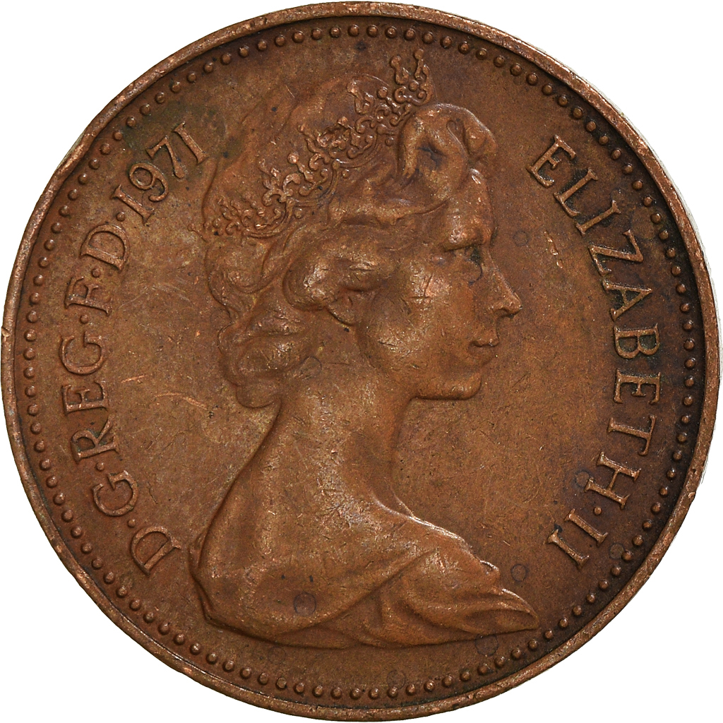 Moneda, Gran Bretaña, New Penny, 1971