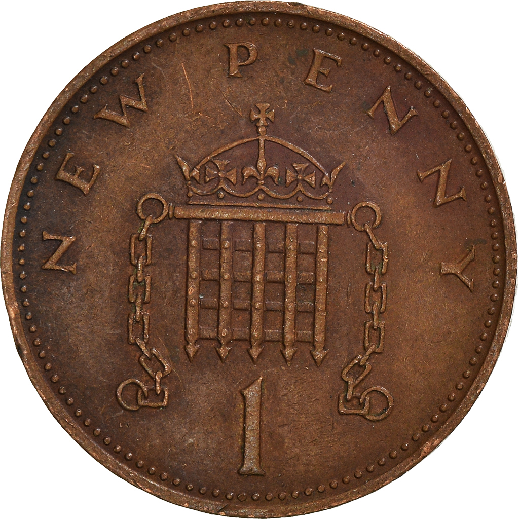 Moneda, Gran Bretaña, New Penny, 1971