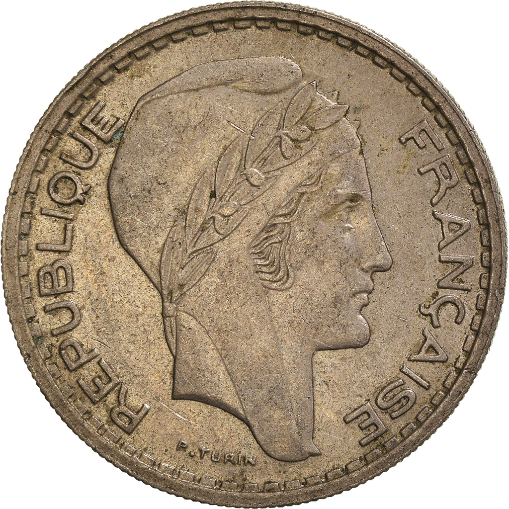 Moneda, Francia, 10 Francs, 1947