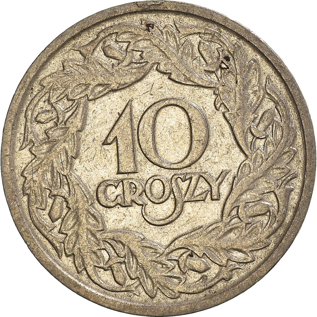 Moneda, Polonia, 10 Groszy, 1923