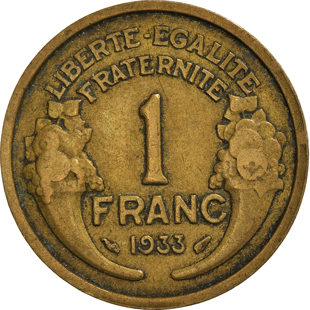 Moneda, Francia, Franc, 1933