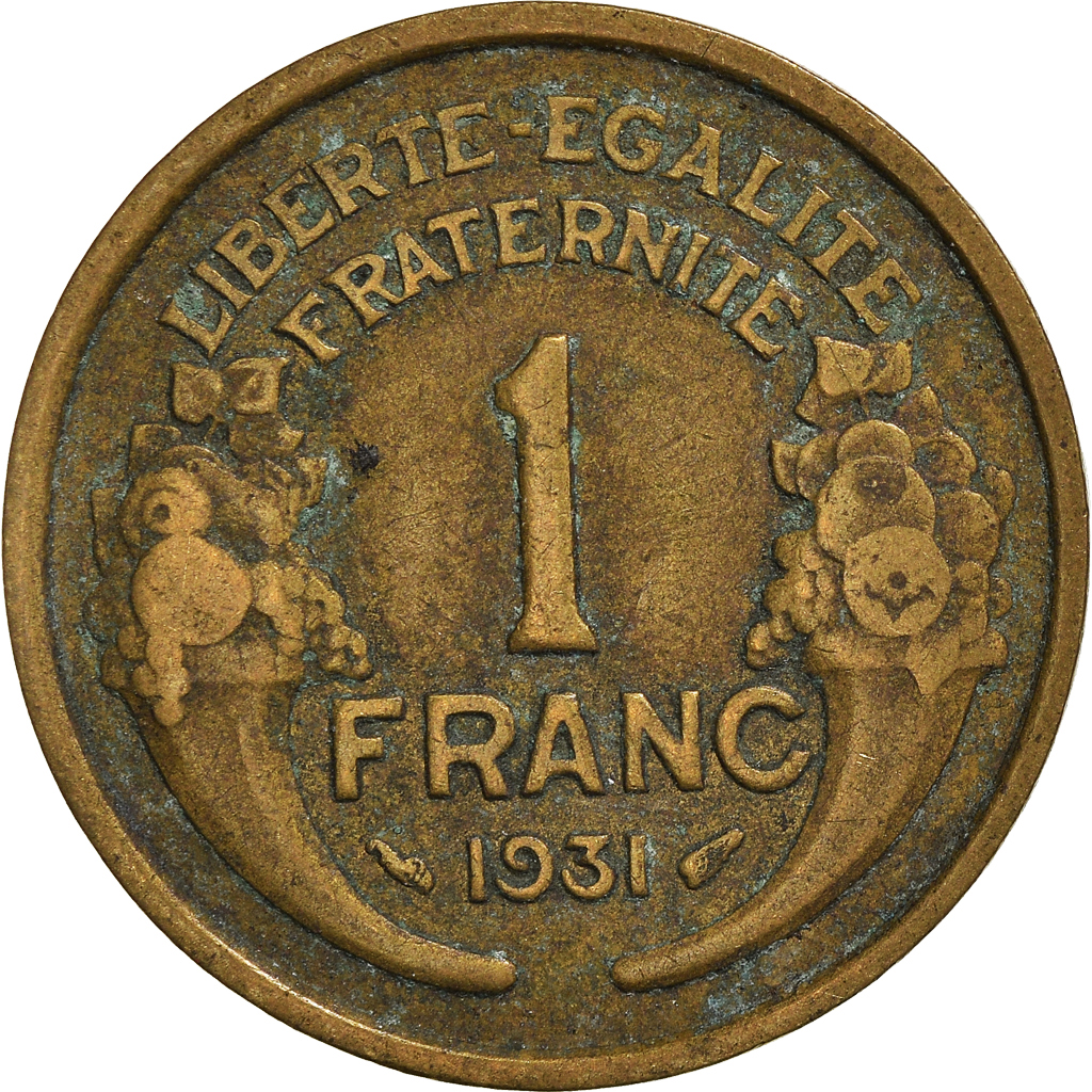 Moneda, Francia, Franc, 1931