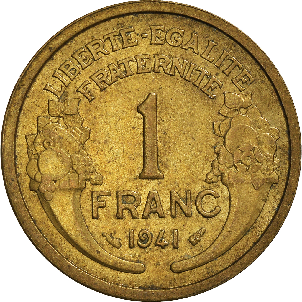 Moneda, Francia, Franc, 1941