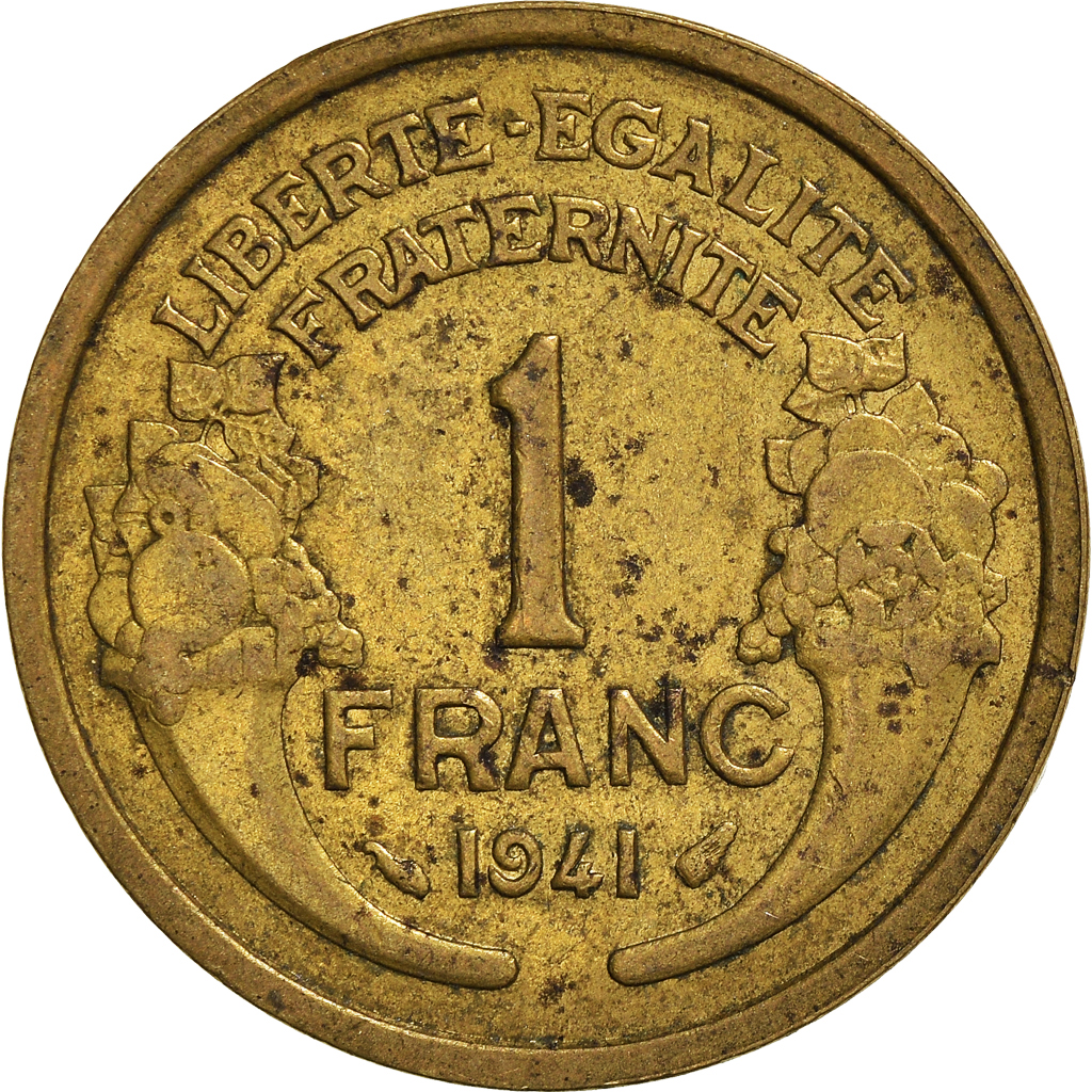 Moneda, Francia, Franc, 1941