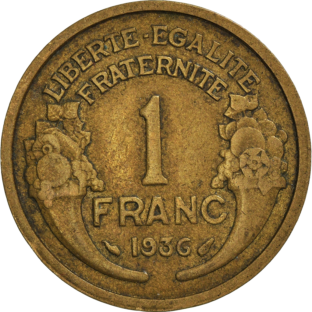 Moneda, Francia, Franc, 1936