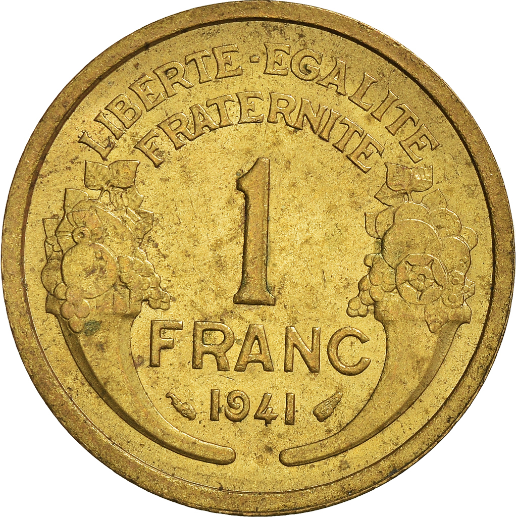 Moneda, Francia, Franc, 1941