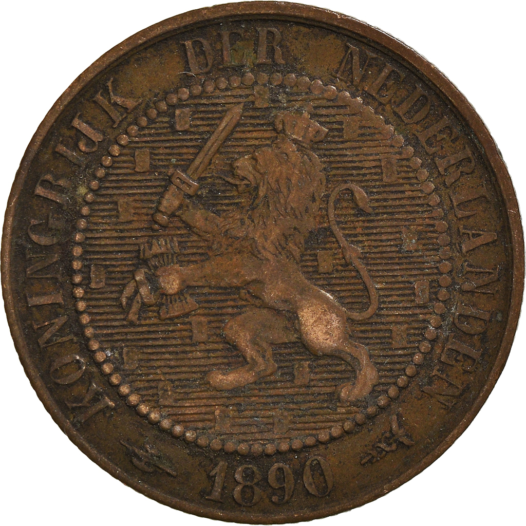 Coin, Netherlands, 2-1/2 Cent, 1890