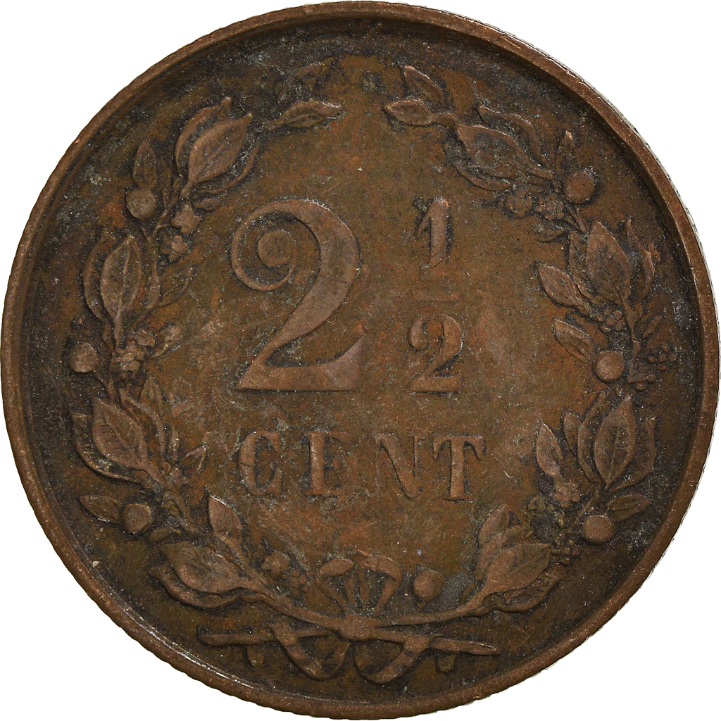 Coin, Netherlands, 2-1/2 Cent, 1890