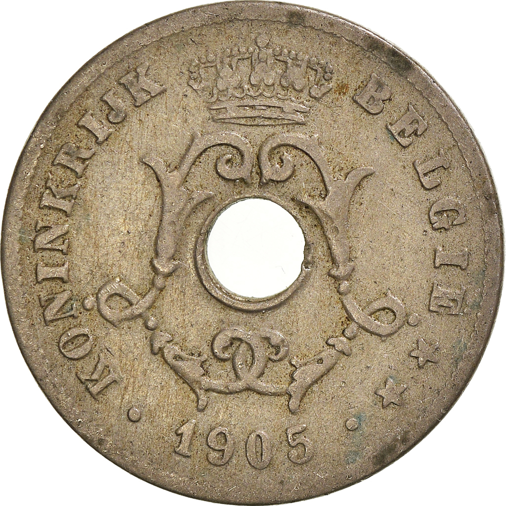 Moneda, Bélgica, 10 Centimes, 1905