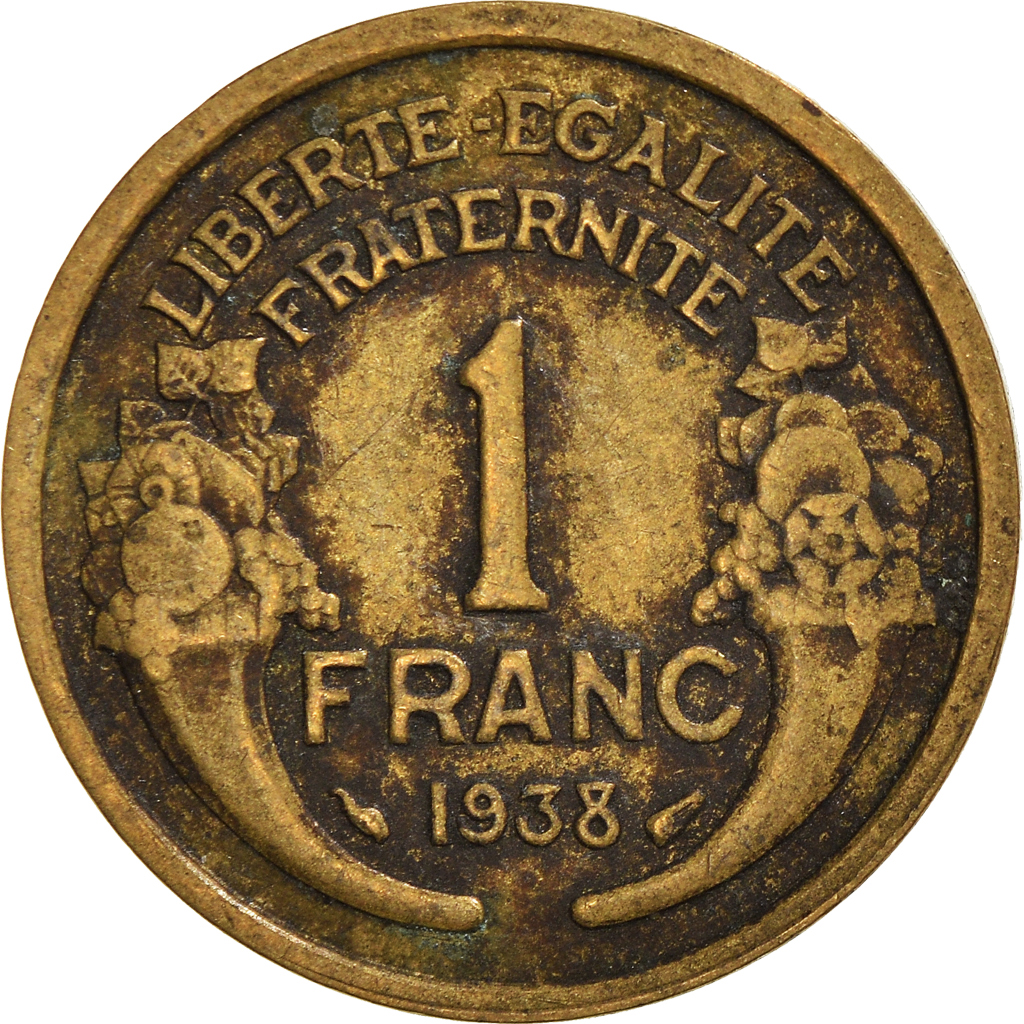 Moneda, Francia, Franc, 1938