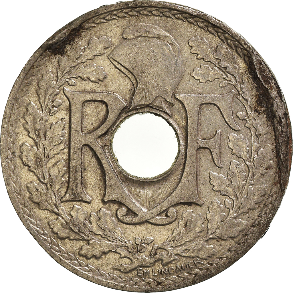 Moneda, Francia, 25 Centimes, 1914