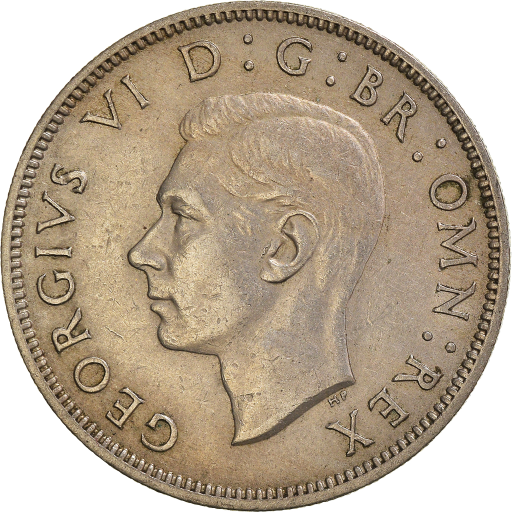 Moneda, Gran Bretaña, Florin, Two Shillings, 1947