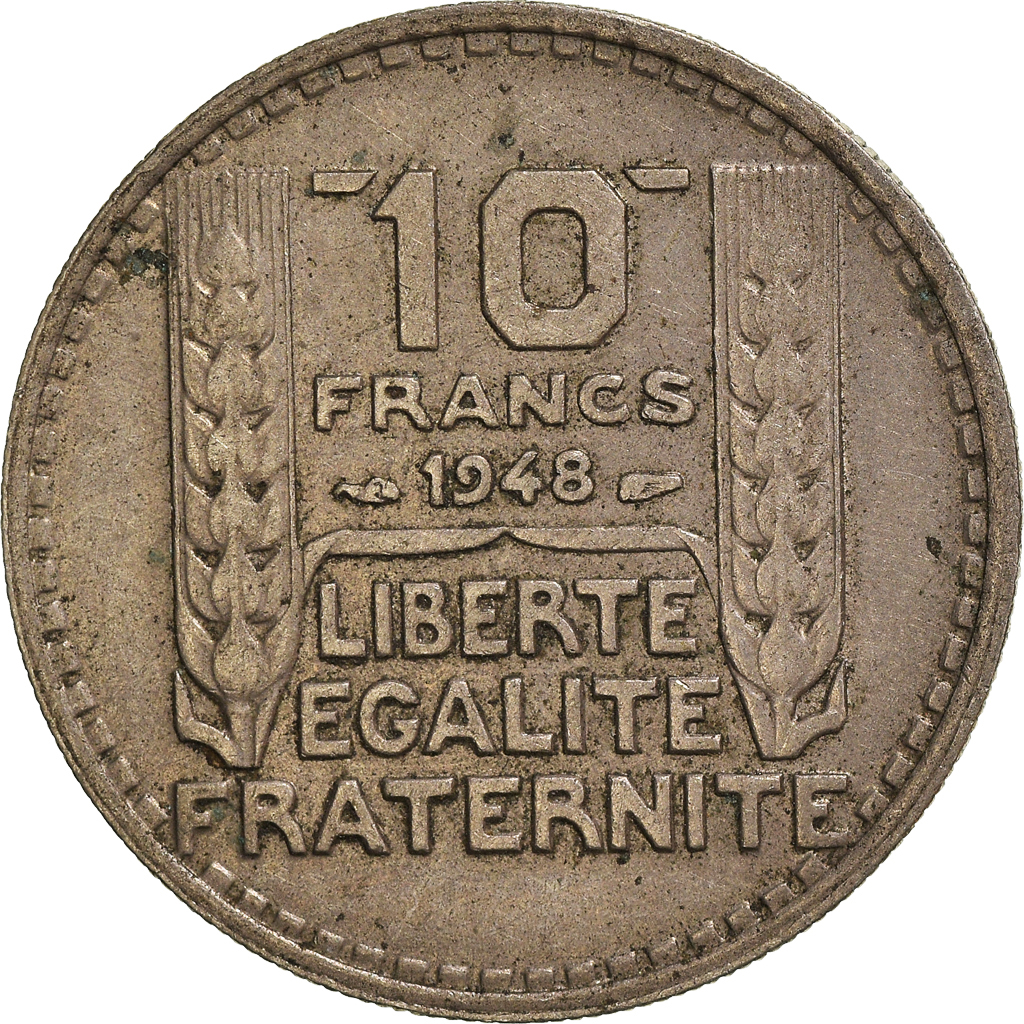 Moneda, Francia, 10 Francs, 1948