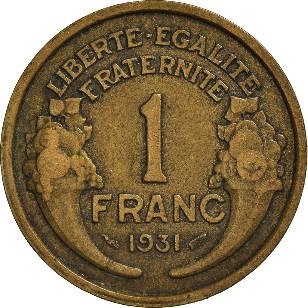 Moneda, Francia, Franc, 1931
