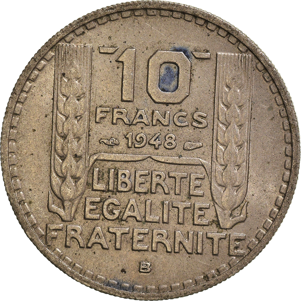 Moneda, Francia, 10 Francs, 1948