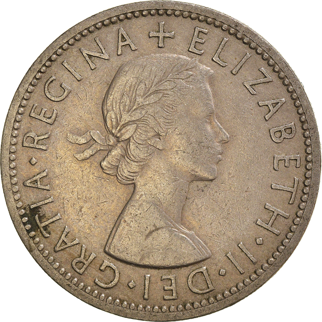 Moneda, Gran Bretaña, Florin, Two Shillings, 1957