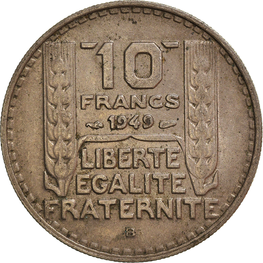 Moneda, Francia, 10 Francs, 1949