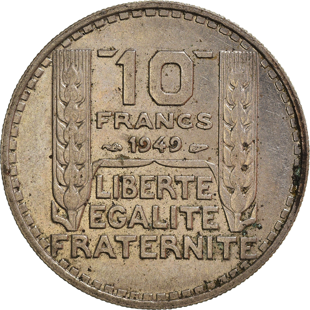 Moneda, Francia, 10 Francs, 1949