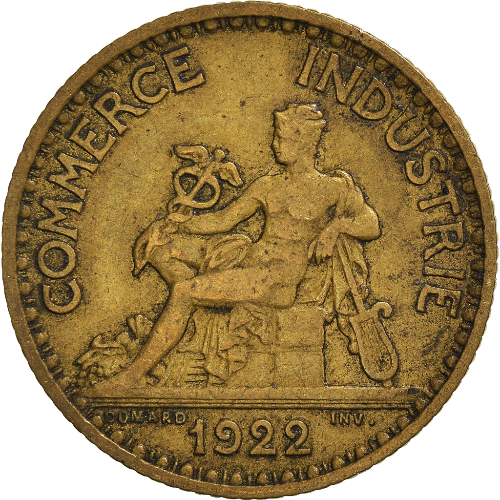 Moneda, Francia, Franc, 1922