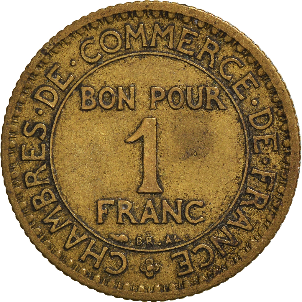 Moneda, Francia, Franc, 1922
