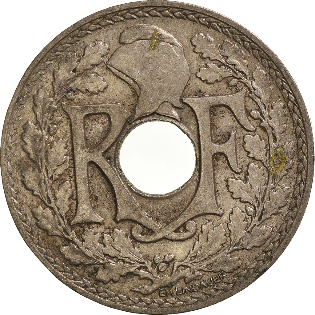 Moneda, Francia, 25 Centimes, 1914