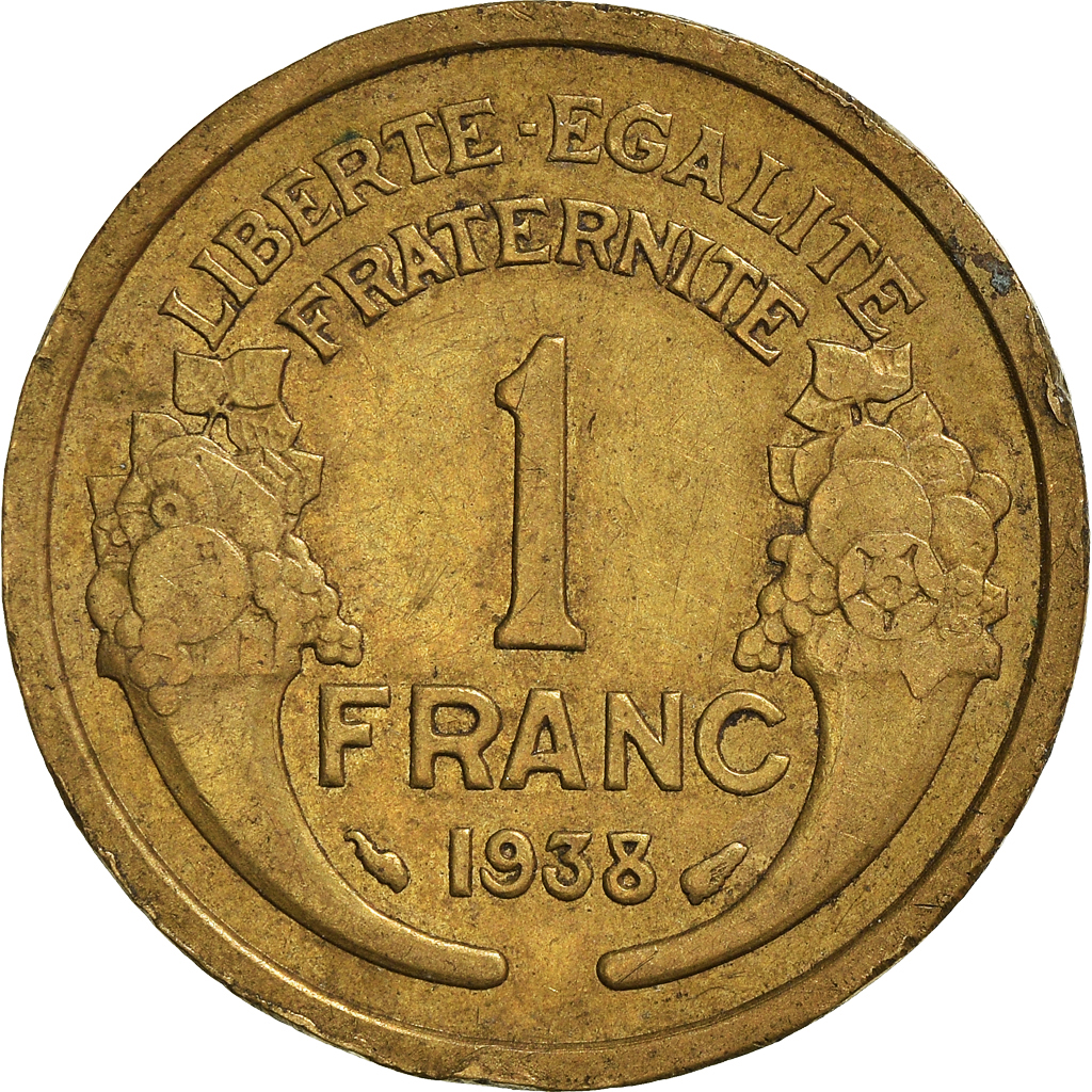 Moneda, Francia, Franc, 1938