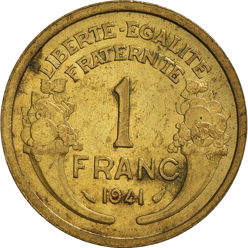 Moneda, Francia, Franc, 1941