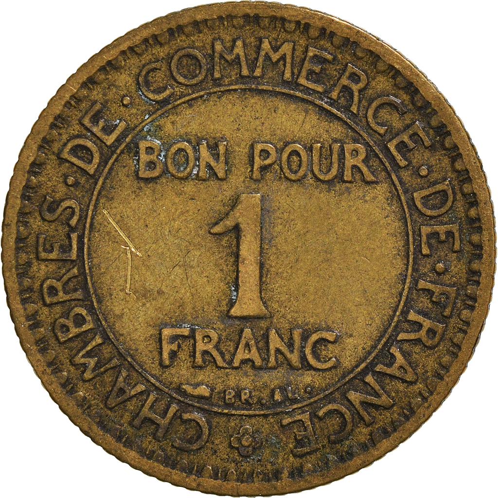 Moneda, Francia, Franc, 1922