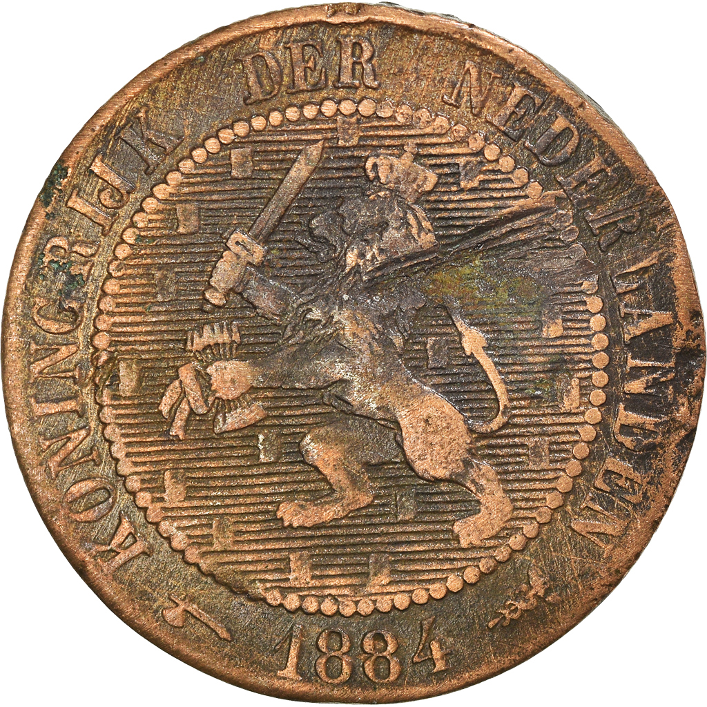 Coin, Netherlands, 2-1/2 Cent, 1884