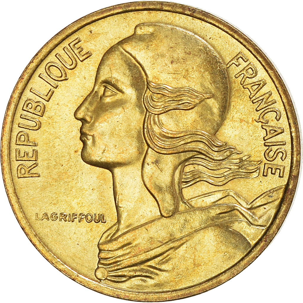 Moneda, Francia, 5 Centimes, 1979