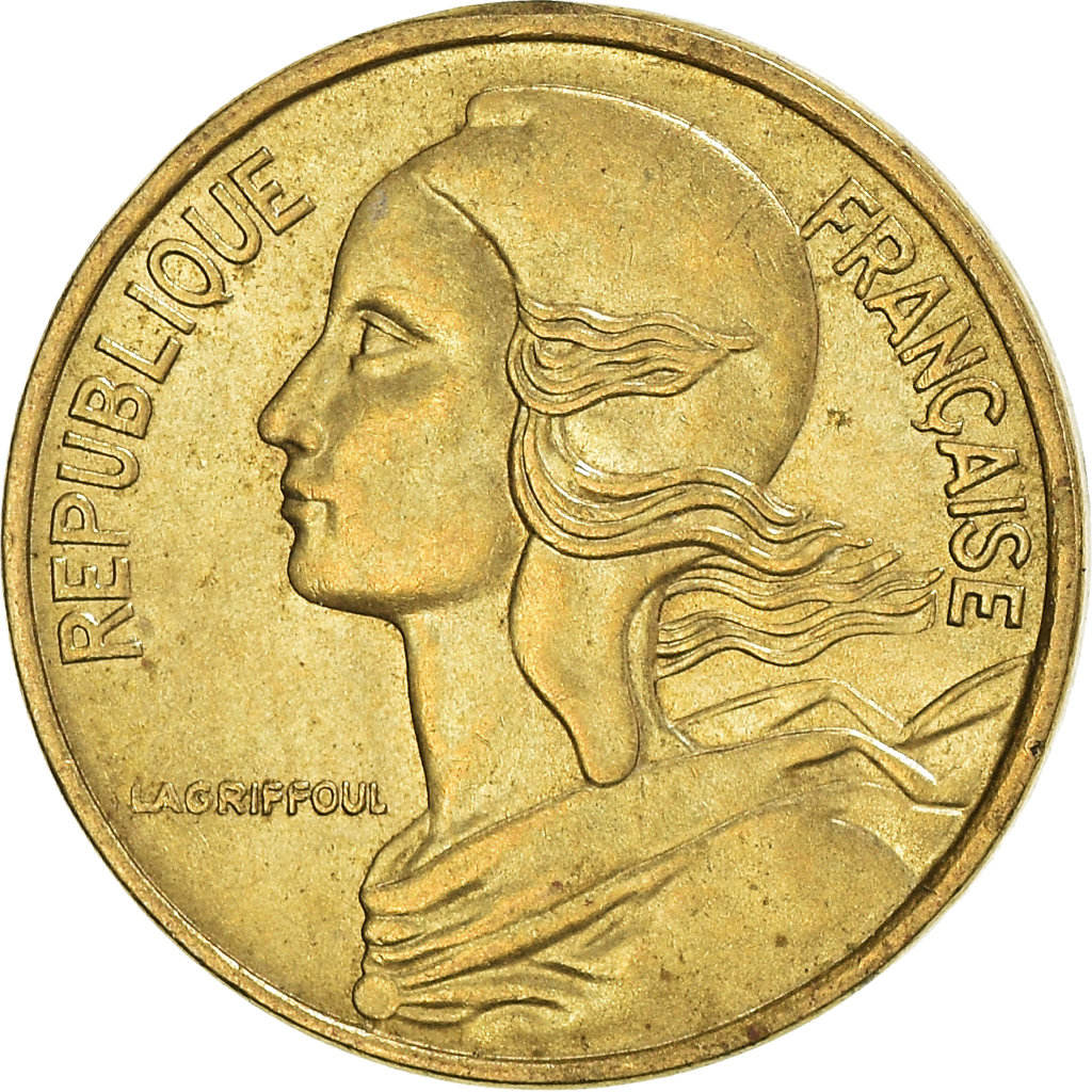 Moneda, Francia, 5 Centimes, 1980