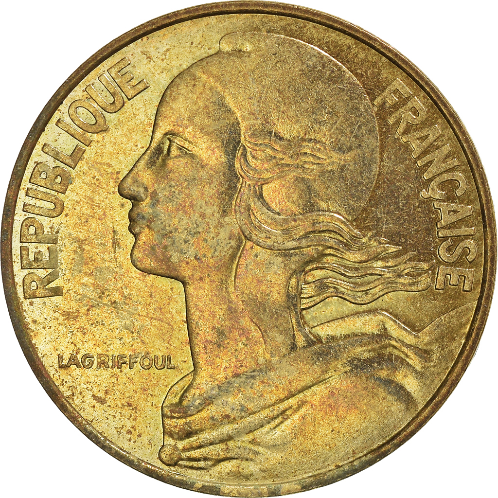 Moneda, Francia, 20 Centimes, 1981
