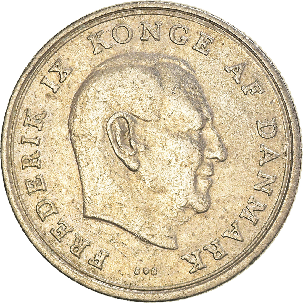 Moneda, Dinamarca, Krone, 1972