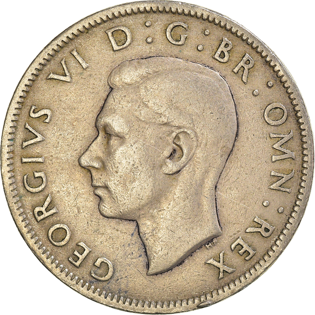 Moneda, Gran Bretaña, Florin, Two Shillings, 1950