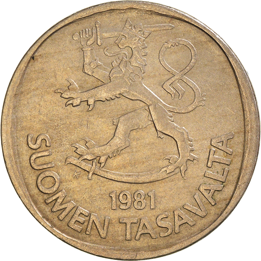 Moneda, Finlandia, Markka, 1981