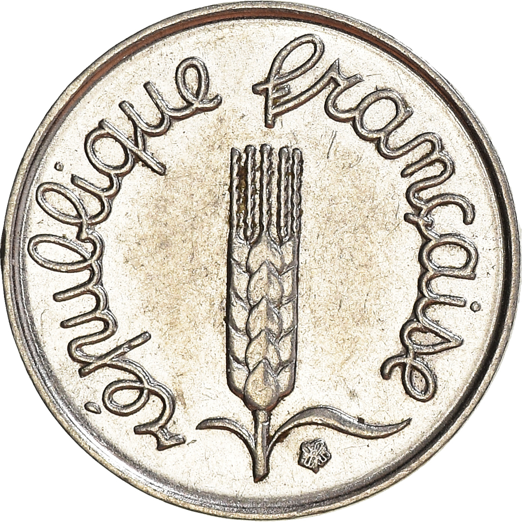 Moneda, Francia, Centime, 1968
