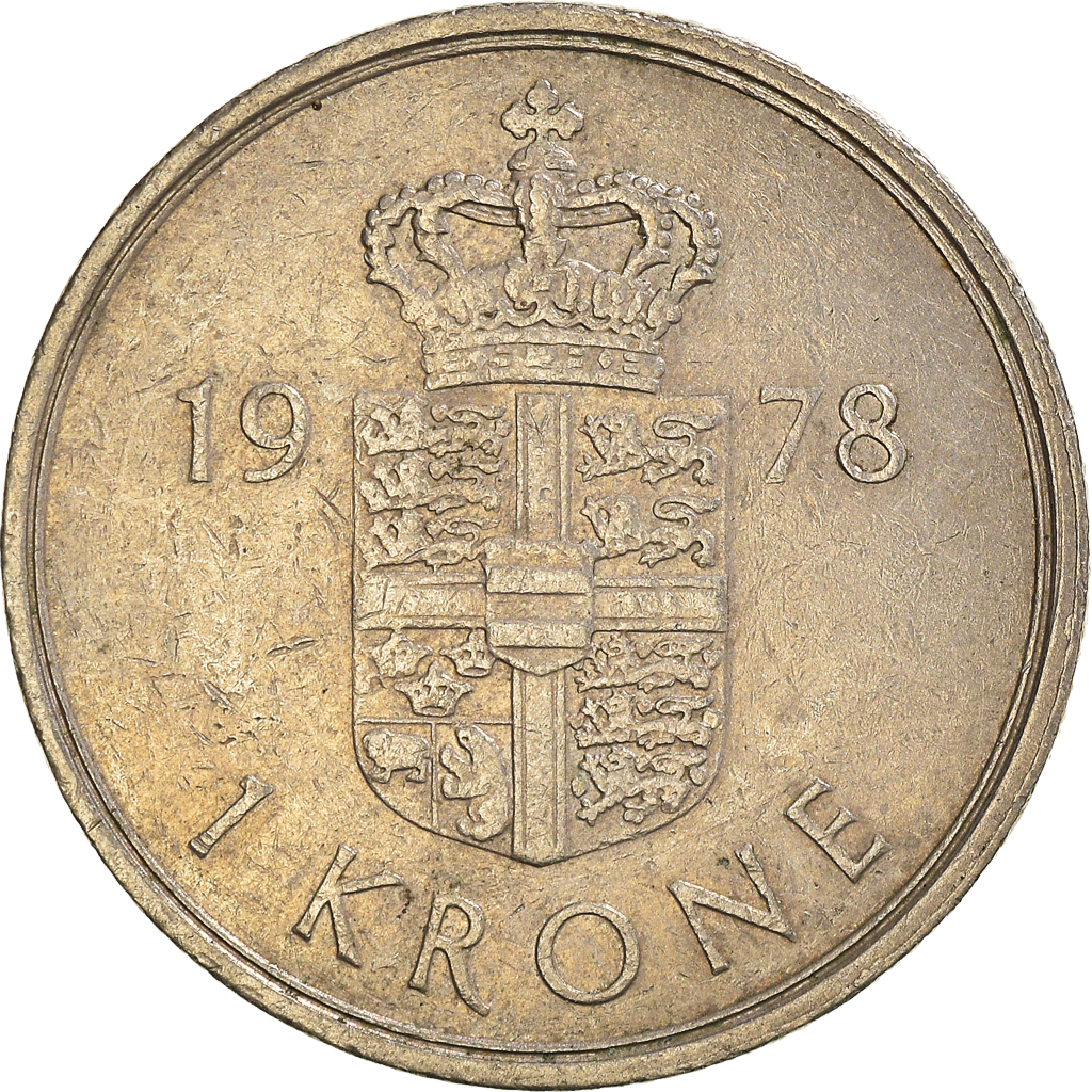 Moneda, Dinamarca, Krone, 1978