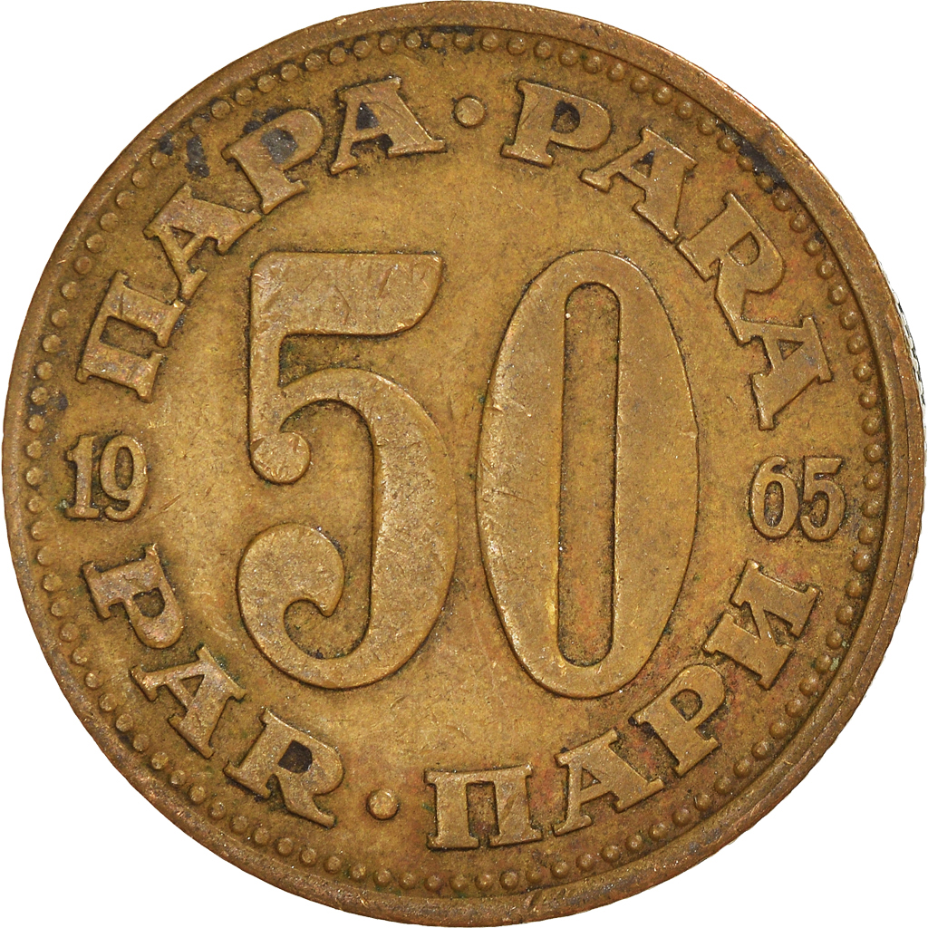 Moneda, Yugoslavia, 50 Para, 1965