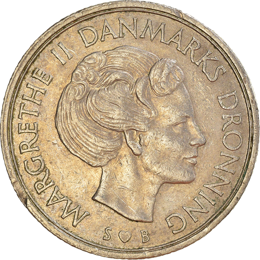 Moneda, Dinamarca, Krone, 1976