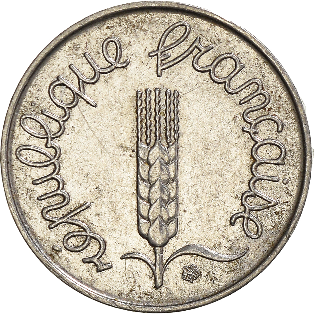 Moneda, Francia, Centime, 1963