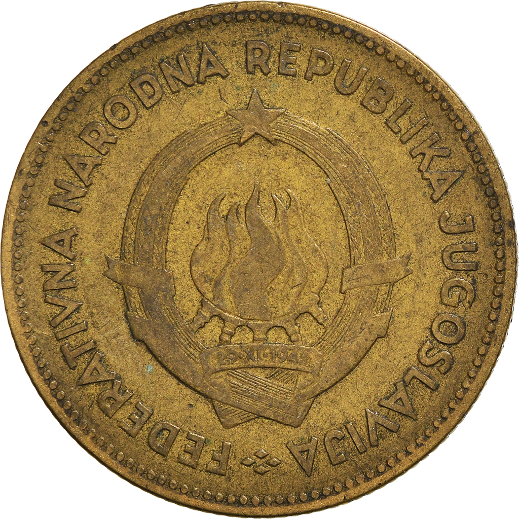 Moneda, Yugoslavia, 50 Dinara, 1955