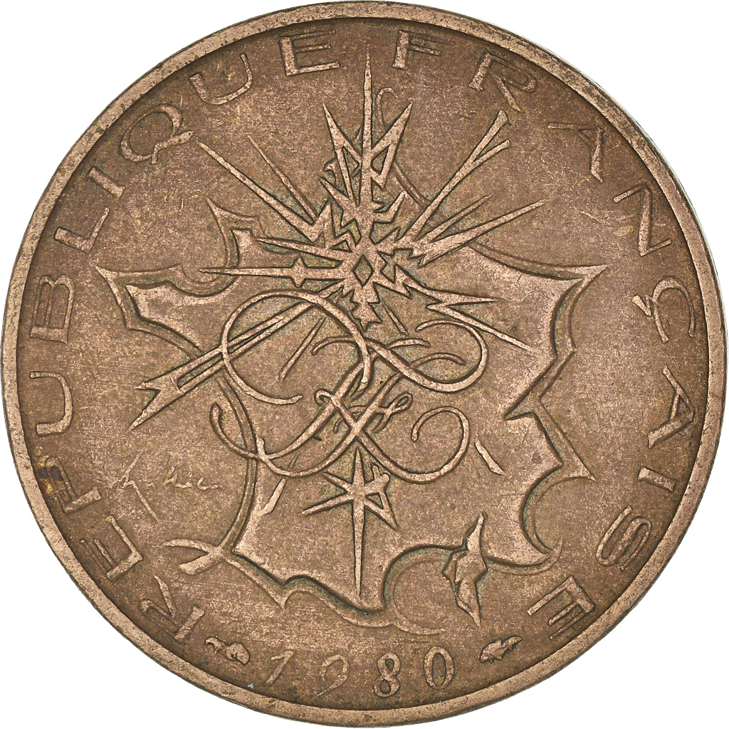 Moneda, Francia, 10 Francs, 1980