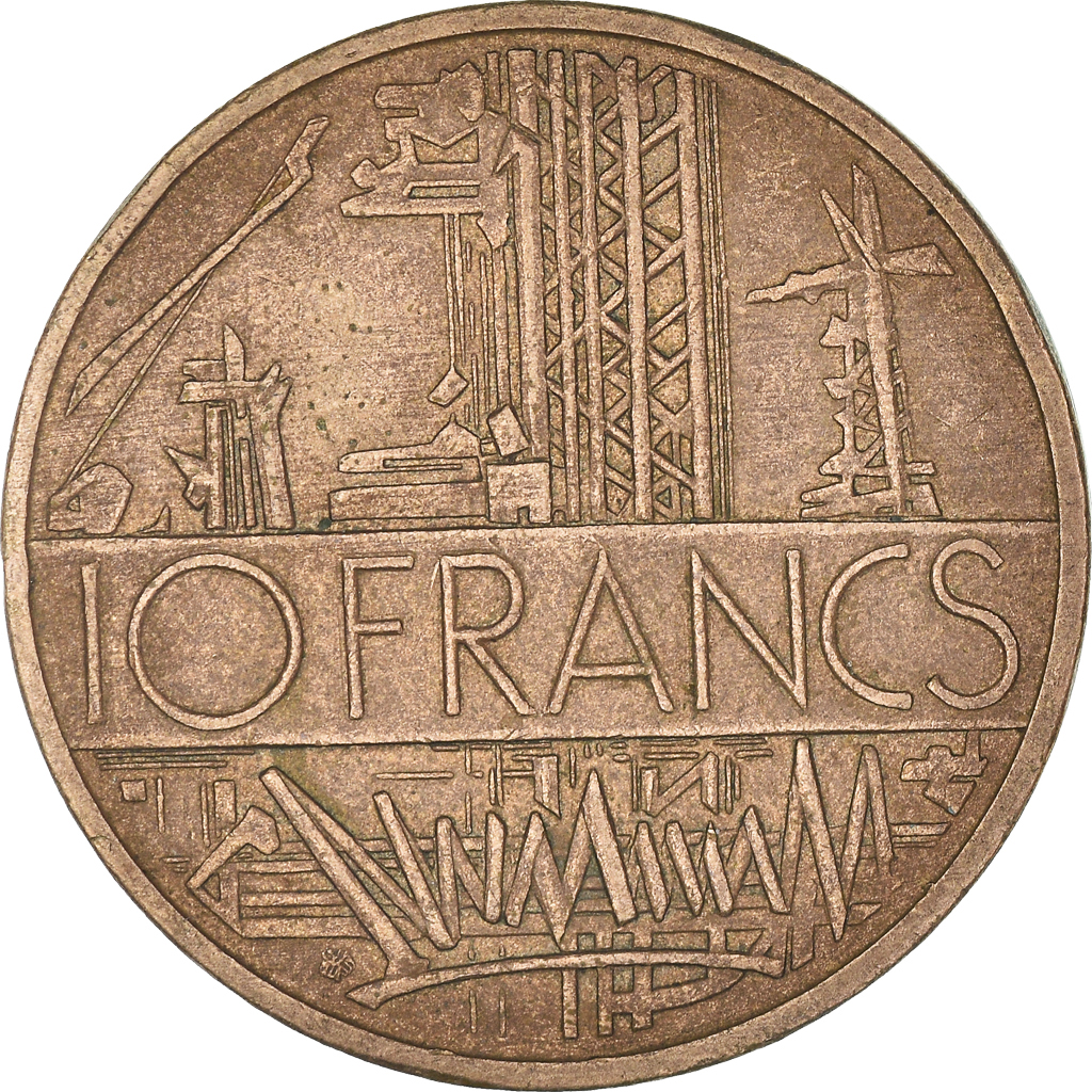 Moneda, Francia, 10 Francs, 1980