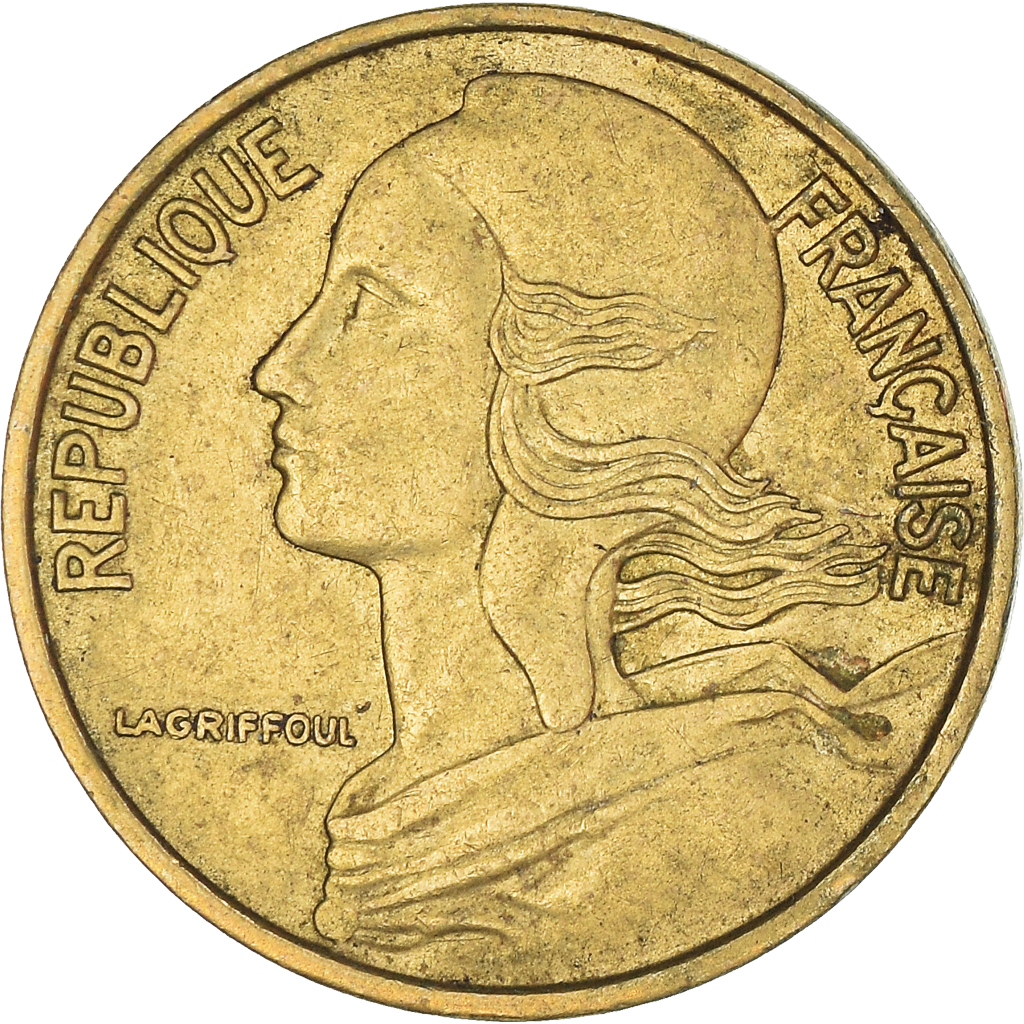 Moneda, Francia, 5 Centimes, 1972