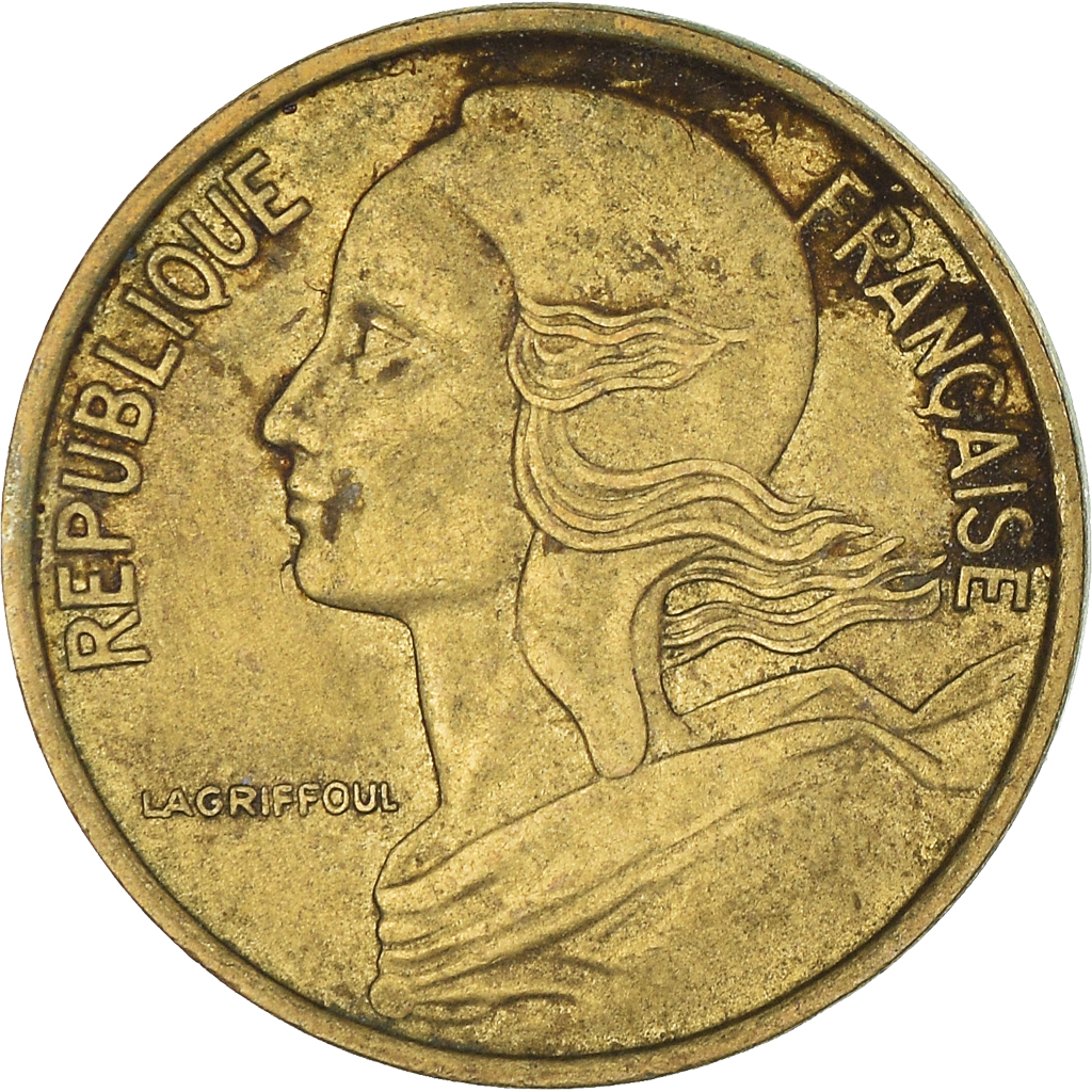 Moneda, Francia, 5 Centimes, 1973