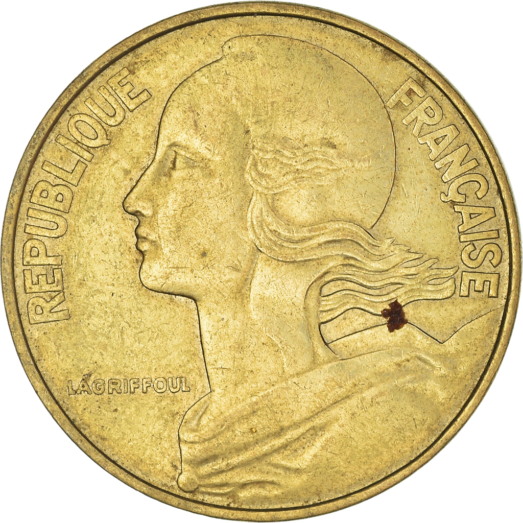 Moneda, Francia, 20 Centimes, 1978