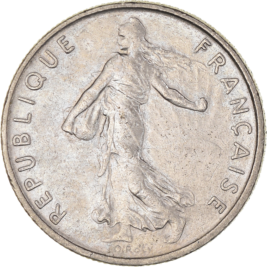 Moneda, Francia, 1/2 Franc, 1967