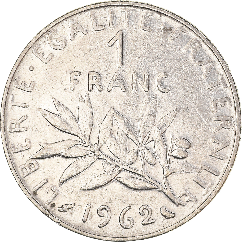Moneda, Francia, Franc, 1962