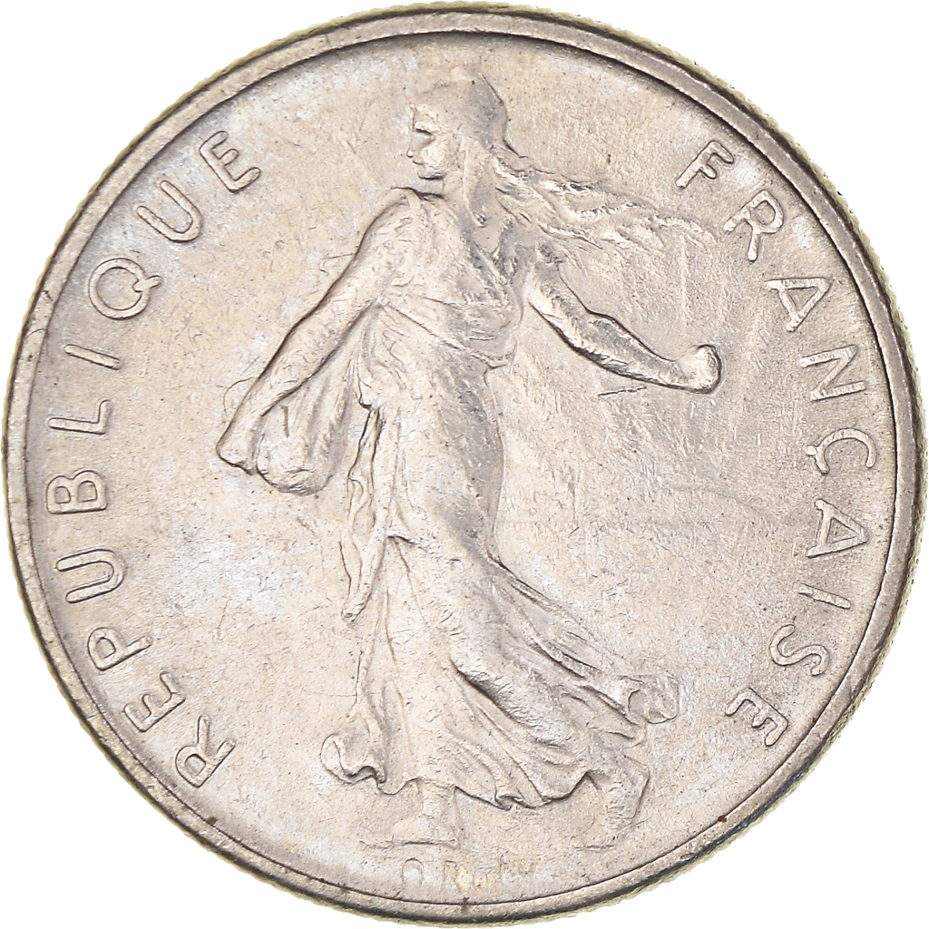 Moneda, Francia, 1/2 Franc, 1972