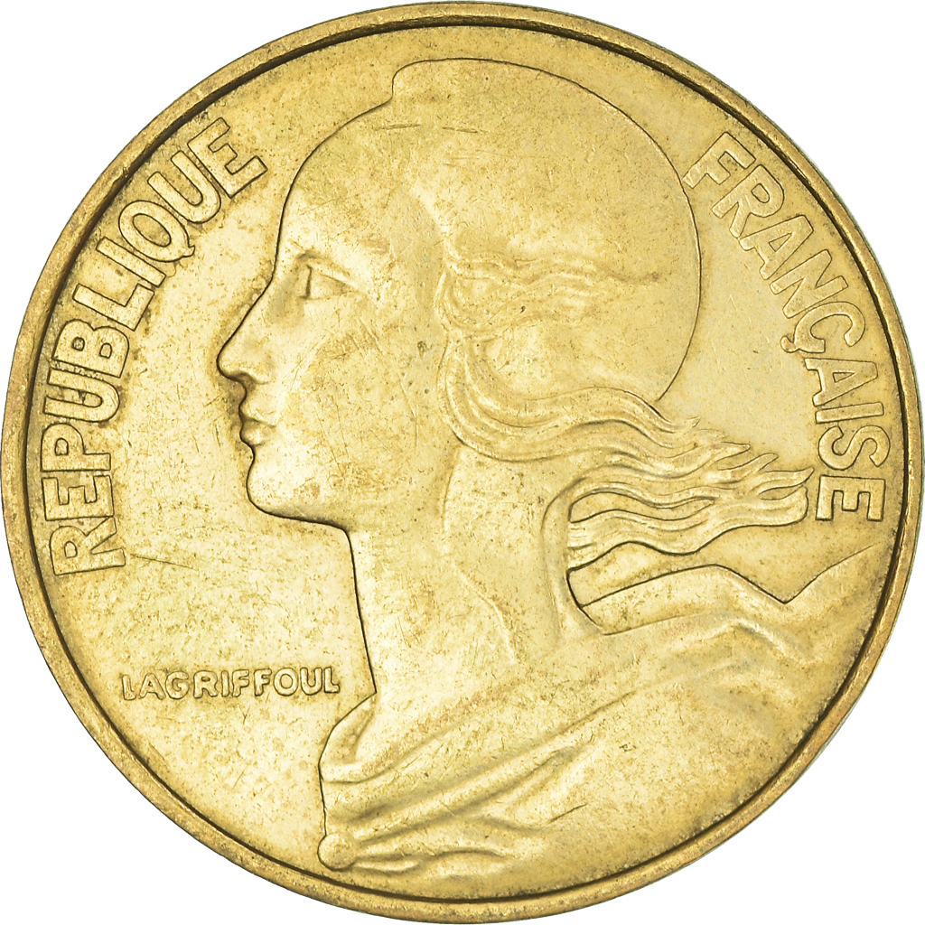 Moneda, Francia, 20 Centimes, 1982